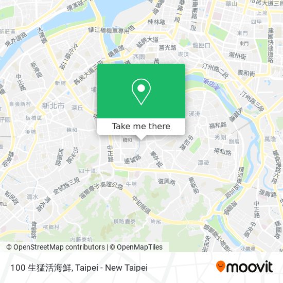 100 生猛活海鮮 map