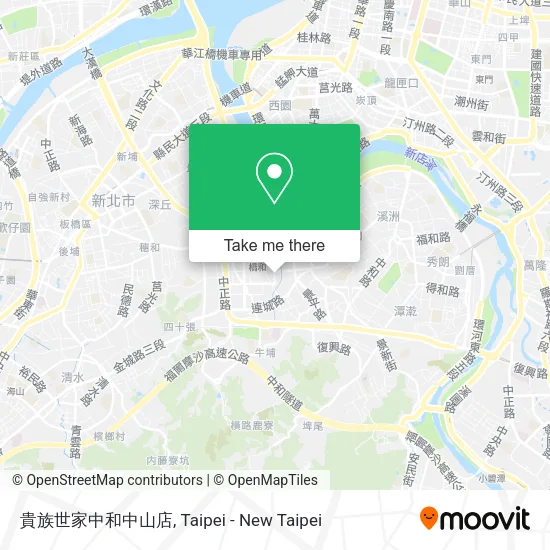 貴族世家中和中山店地圖