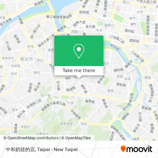 中和奶娃的店 map
