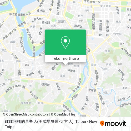 鍾鍾阿姨的早餐店(美式早餐屋-大方店)地圖