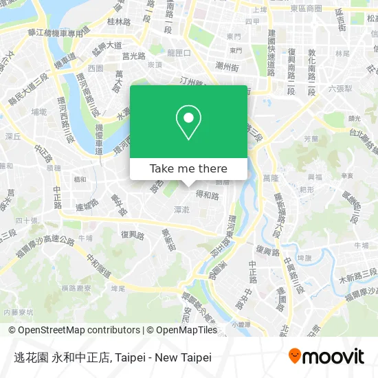 逃花園 永和中正店地圖