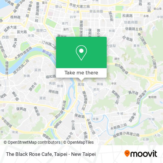 The Black Rose Cafe map