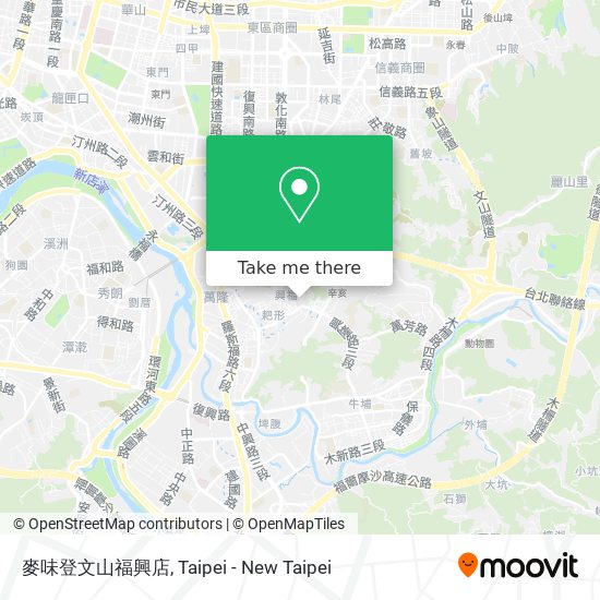 麥味登文山福興店地圖