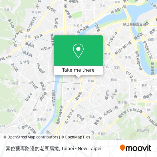 素位藝專路邊的老豆腐捲 map