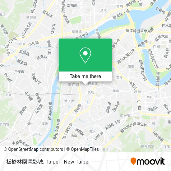 板橋林園電影城地圖