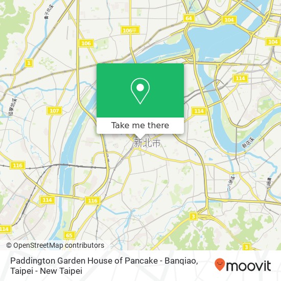Paddington Garden House of Pancake - Banqiao, 新北市板橋區縣民大道二段66號 map