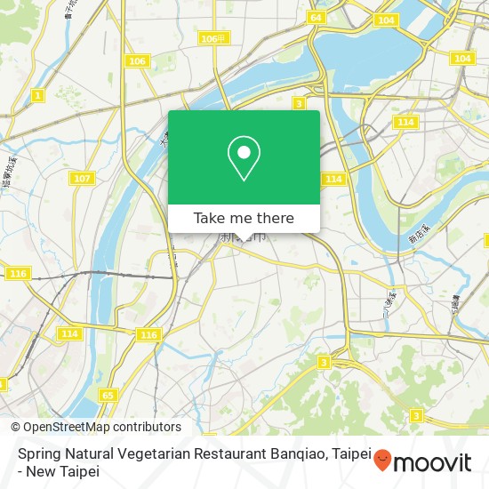 Spring Natural Vegetarian Restaurant Banqiao, 民族路69巷地圖