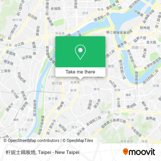 軒妮士鐵板燒地圖