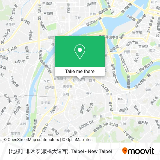 【地標】非常泰(板橋大遠百)地圖