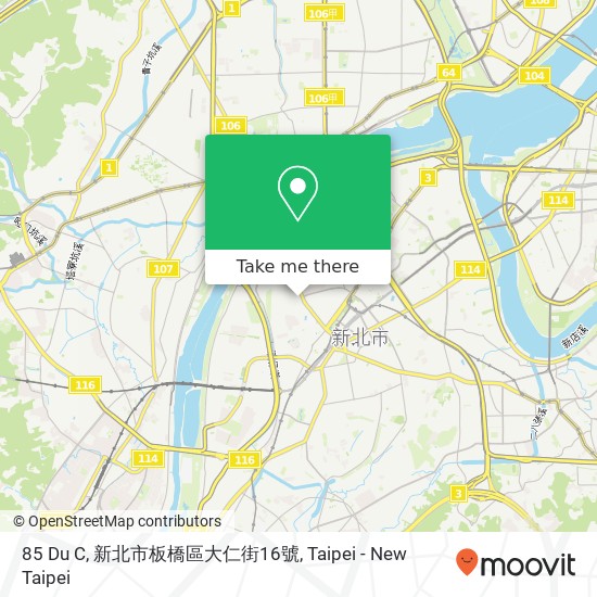 85 Du C, 新北市板橋區大仁街16號 map