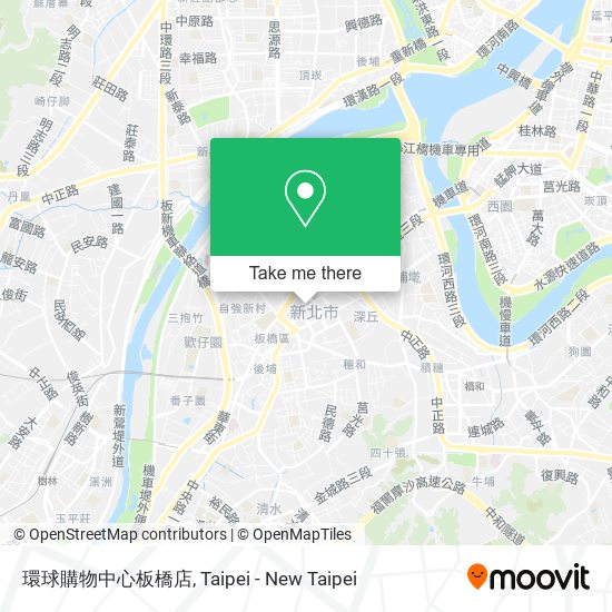 環球購物中心板橋店 map