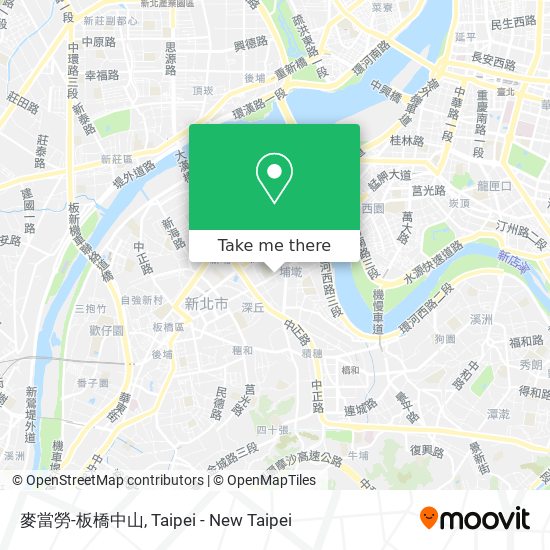 麥當勞-板橋中山 map