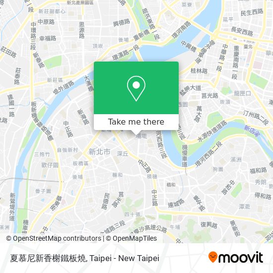 夏慕尼新香榭鐵板燒地圖