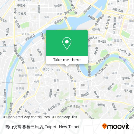 關山便當 板橋三民店 map