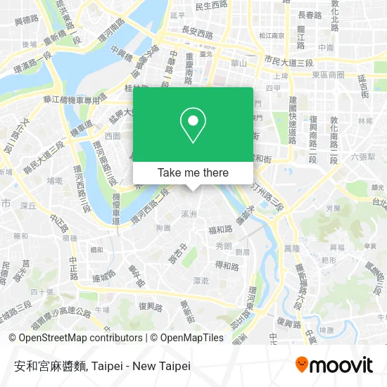 安和宮麻醬麵地圖