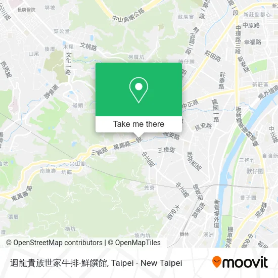 迴龍貴族世家牛排-鮮饌館地圖