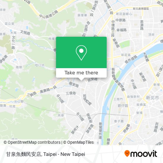甘泉魚麵民安店 map