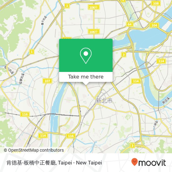 肯德基-板橋中正餐廳, 新北市板橋區中正路271號 map