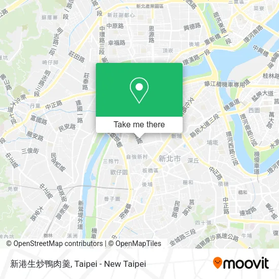 新港生炒鴨肉羹地圖