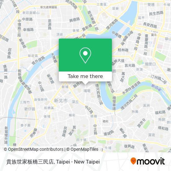 貴族世家板橋三民店 map