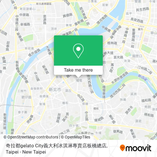 奇拉都gelato City義大利冰淇淋專賣店板橋總店 map