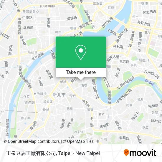 正泉豆腐工廠有限公司地圖