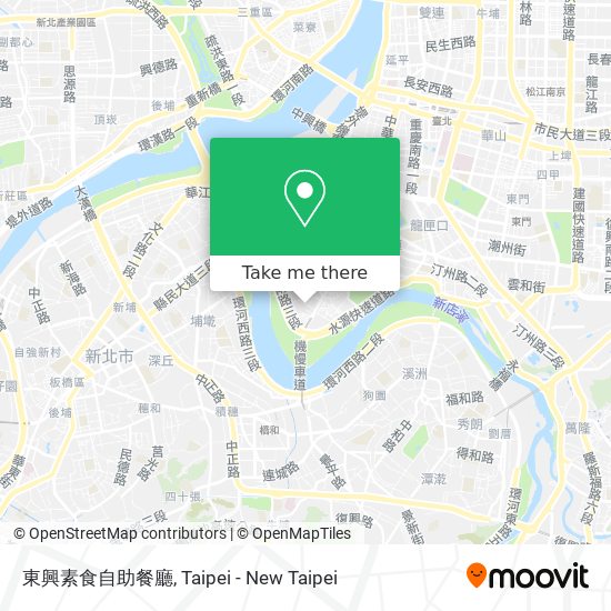東興素食自助餐廳地圖