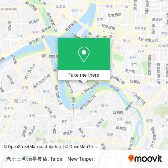 老王三明治早餐店 map