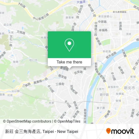 新莊 金三角海產店地圖