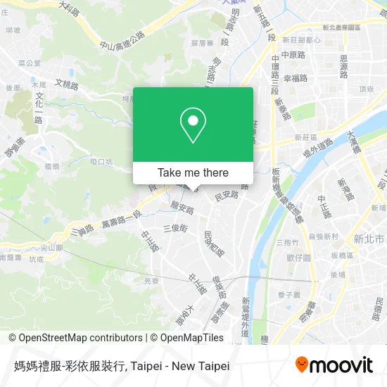 媽媽禮服-彩依服裝行地圖