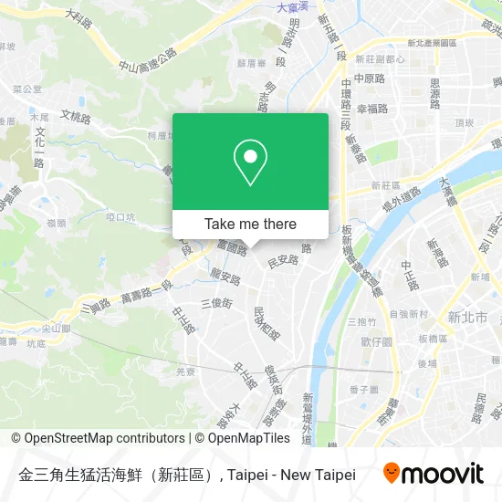 金三角生猛活海鮮（新莊區）地圖