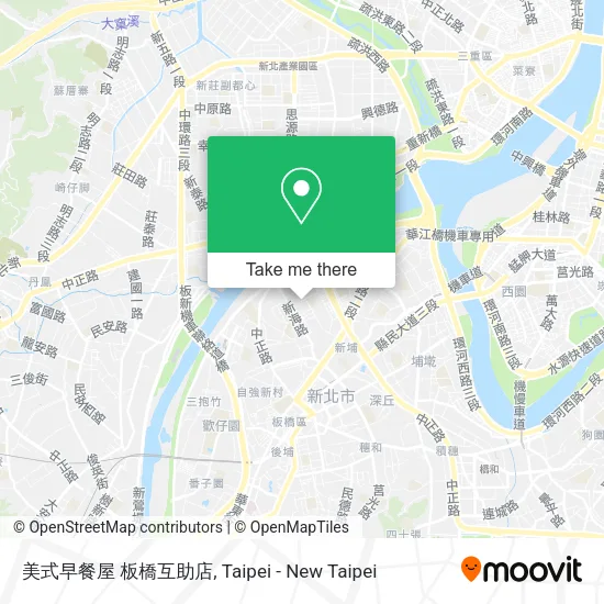 美式早餐屋 板橋互助店地圖