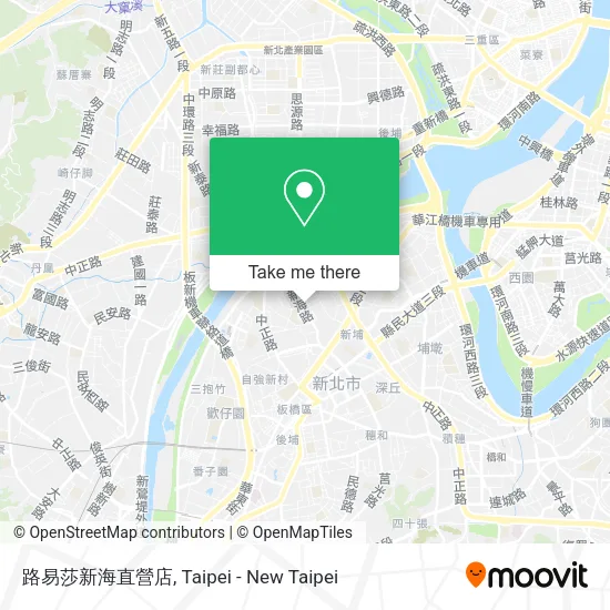 路易莎新海直營店地圖