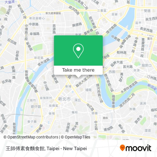王師傅素食麵食館 map