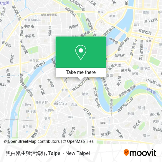 黑白泓生猛活海鮮 map