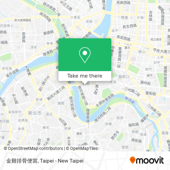金雞排骨便當 map