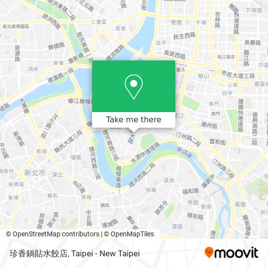 珍香鍋貼水餃店 map