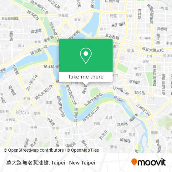 萬大路無名蔥油餅 map