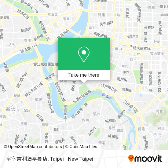 皇室吉利堡早餐店地圖