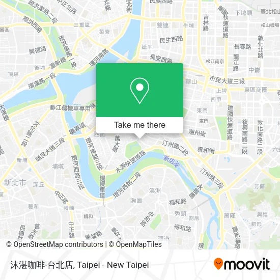 沐湛咖啡-台北店地圖
