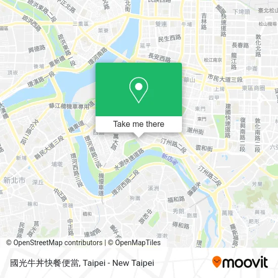 國光牛丼快餐便當地圖