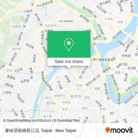 麥味登板橋長江店 map