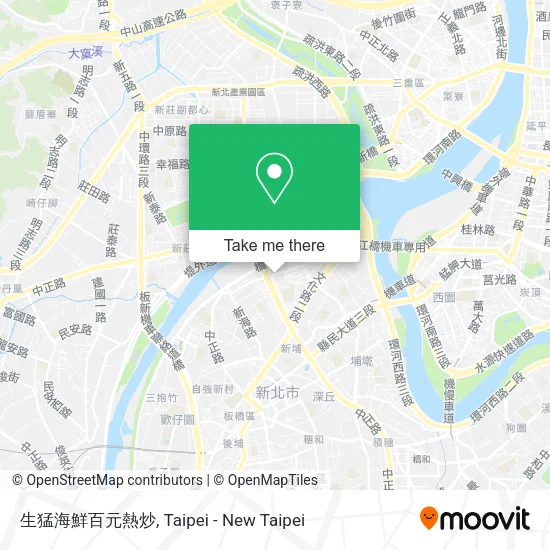 生猛海鮮百元熱炒地圖