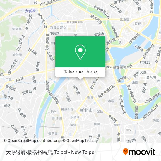 大呼過癮-板橋裕民店地圖