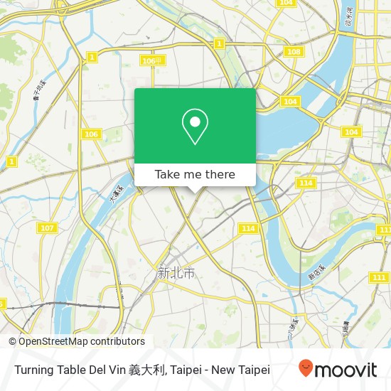 Turning Table Del Vin 義大利, 新北市板橋區文化路二段225巷9號 map