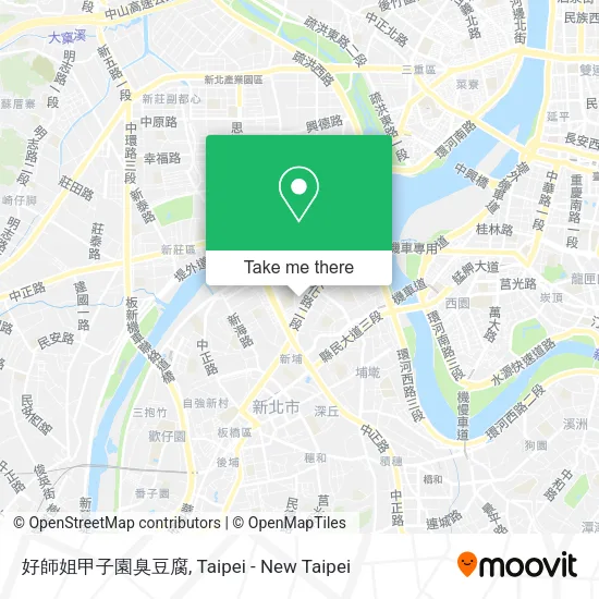 好師姐甲子園臭豆腐 map