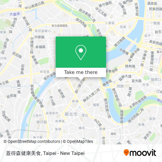 蓋得森健康美食 map
