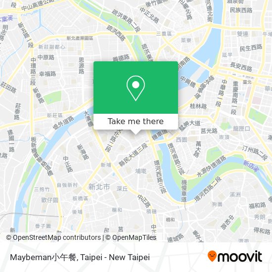 Maybeman小午餐 map