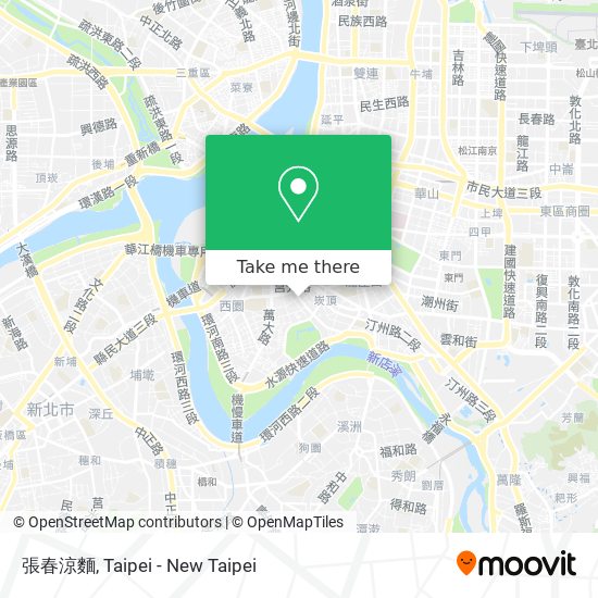 張春涼麵 map