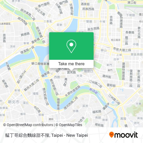 艋丁哥綜合麵線甜不辣 map